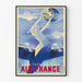 Vintage plakat Air France 'Dans tous les ciels' af R. de Valerio