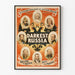 Vintage plakat Darkest Russia - Portrætter af de russiske tsarer