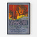 Vintage plakat Darmstadt 1901 kunstudstilling