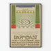 Vintage plakat for kunstudstilling i Darmstadt 1901