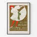 Vintage plakat Das Kleine Witzblatt med danserinde i hvid kjole