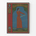 Vintage vægdekoration plakat Das Neue Universum kvinde og stjerner