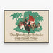 Vintage plakat Das Paradies der Verbrecher – original vægdekoration — indrammet kunstværk på væggen