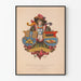 Vintage plakat af Blason des Lithographes et Imprimeurs sur Pierre