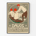 Vintage plakat Davos Schatzalp kælkebane vinter