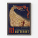 Vintage plakat Lotteriet - Gevinster mellem himmel og jord