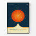 Dekorativ plakat Dybt Rum Atomur - Rumtema Orange