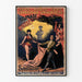 Vintage plakat 1889 Verdensudstilling Paris - Mysterieforestilling af Delprade