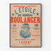 Vintage plakat L'Étoile du Général Boulanger - Retro vægdekoration