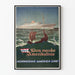 Vintage plakat Den Norske Amerikalinje - Norwegian America Line