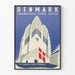 Dekorativ plakat af Grundtvig Kirke i København