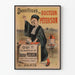 Vintage plakat af Tandpasta fra Dr. Péterson til vægdekoration