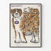 Dekorativ vintage plakat Hund Bouclé "Pålidelighed"