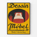 Vintage plakat Tegning Møbler til vægdekoration til værelse