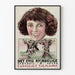 Vintage plakat Det Evig Kvindelige - Retro feminin illustration