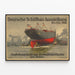 Vintage plakat fra den tyske bygningsudstilling i Berlin 1908 — indrammet kunstværk på væggen