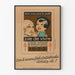 Vintage plakat med tuberkuloseforebyggende mærke 1932 - To sous for sundheden