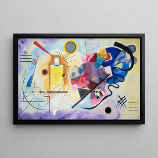 Gul Rød Blå - Wassily Kandinsky | Kunsttryk Maleri Vægdekoration plakat kopi