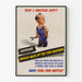Retroplakat Did I Switch Off - Poster Energibesparelse