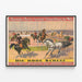 Vintage plakat af Barnum & Bailey cirkus og ridning – vægdekoration — indrammet kunstværk på væggen