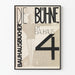 Vintage plakat Die Bühne im Bauhaus til vægdekoration design