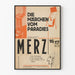Vintage plakat Die Märchen vom Paradies MERZ 1925