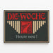 Vintage plakat Die Woche - Grafisk art déco stil — indrammet kunstværk på væggen