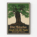 Vintage plakat af majestætisk træ - Elegant vægdekoration