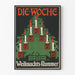 Vintage plakat Die Woche juleudgave med julelys