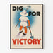 Vintage plakat Dig For Victory plakat Børn Havearbejde