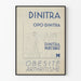 Vintage plakat Dinitra Injectable - Retro medicinsk vægdekoration