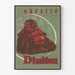 Vintage plakat Obesitet Dinitra med Rød Buddha
