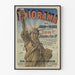 Vintage plakat af Diorama ved Tuileries-haven