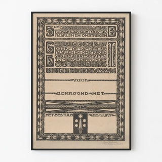 Vintage dekorativ plakat konkurrence for facader 1908-1913