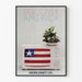 Vintage plakat Discover America Worldnet fjernsyn flag