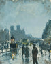 Notre-Dame de Paris under regn - Dan Tull — visning af kunstværket