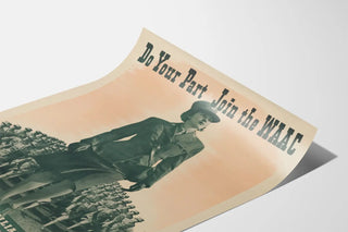 Vintage plakat rekruttering WAAC US Army