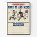 Vintage plakat til vægdekoration Make-Do and Mend