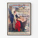 Vintage plakat Giv alle til mindets værk for Frankrigs søfolk
