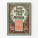 Vintage plakat « Glem ikke din mor » i Art Nouveau-stil