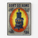 Vintage plakat af kulfyret Dubuque Soft Burner
