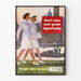 Vintage militær plakat Navy Waves – retro vægdekoration