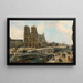 Vue de Paris avec Notre-Dame - Édouard-Jacques Dufeu — indrammet kunstværk på væggen