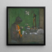 Madame Hessel i sit toiletværelse - Édouard Vuillard — indrammet kunstværk på væggen
