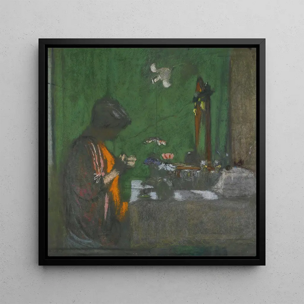 Kunsttryk Madame Hessel i sit toiletværelse - Édouard Vuillard | Kunsttryk