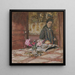 Madame Vuillard i hue ved Closerie des Gents - Édouard Vuillard — indrammet kunstværk på væggen