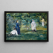 En del af croquet - Édouard Manet — indrammet kunstværk på væggen