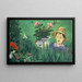 Dreng blandt blomster - Édouard Manet — indrammet kunstværk på væggen