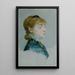 Émilie Louise Delabigne 1848-1910 kaldet Valtesse de la Bigne - Édouard Manet — indrammet kunstværk på væggen