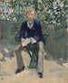 George Moore i kunstnernes have - Édouard Manet — visning af kunstværket
